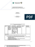 OPERATING ROOM TEACHING PLAN