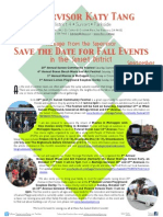 Supervisor Katy Tang: Save The Date For Fall Events