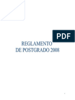 Reglamento de Postgrado (Julio 2008)