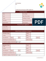 Visiting Student Research Program (VSRP) Application