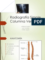 Ragiografía Simple Columna