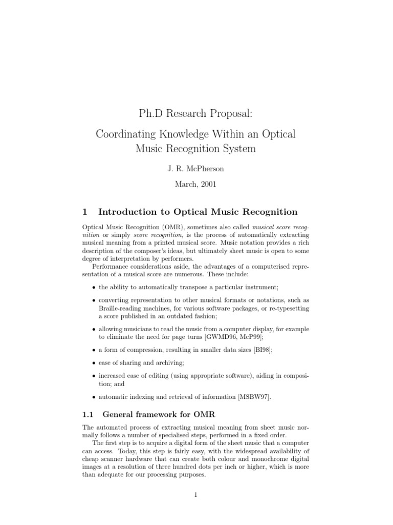 Music phd proposal sample picture