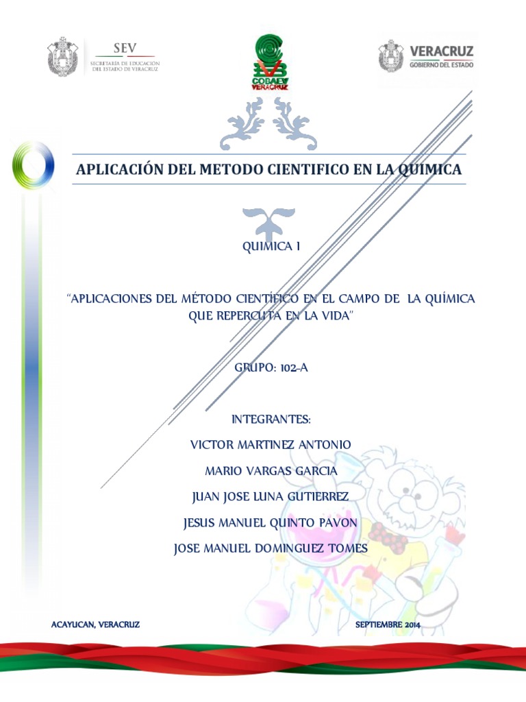 Aplicacion Del Metodo Cientifico en El Campo de La Quimica | PDF ...