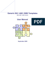 Generic ISO 14001 EMS Templates