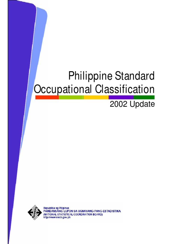 Philippine Standard Occupational Code Washington