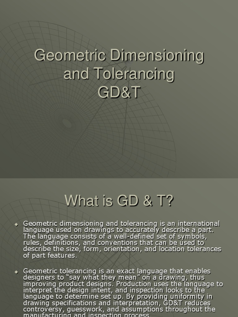 Geometric Dimensioning and Tolerancing GD&T | Download Free PDF | Space ...