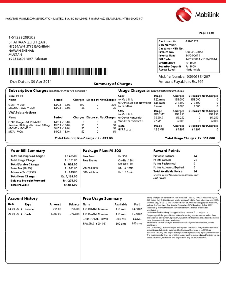1-61339289563 G0060858057 | PDF | Invoice | Telecommunications