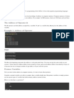 C++ Pointers: The Address-Of Operator &