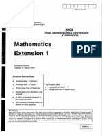 HSC Mathematics Extension One CSSA Trial