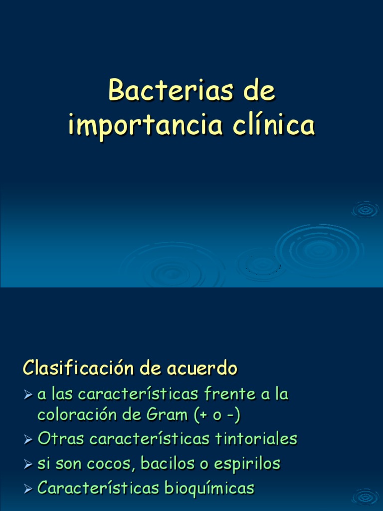 Bacterias de Importancia Clínica PDF Estreptococo Salmonela