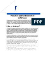 Resumen Sobre El Cáncer de Estómago