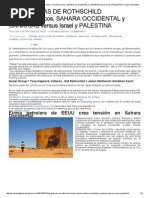 Las Guerras de Los Rothschild 22-Parte II Marruecos Sahara Occidental y Canarias Versus Israel y Palestina