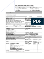 Especificación de Procedimiento de Soldadura