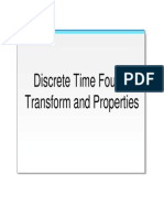 Discrete Time Fourier Transform and Properties