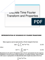 Discrete Time Fourier Transform and Properties