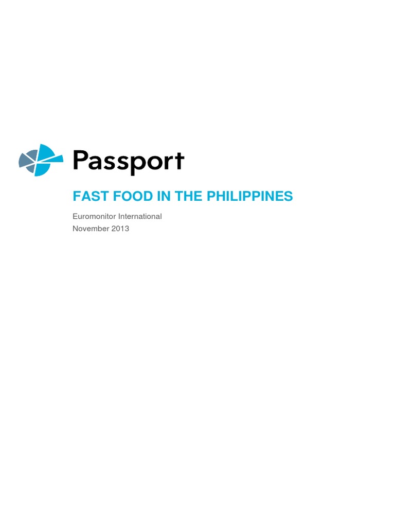 Fast Food in The Philippines 2013 | PDF | Fast Food Restaurants | Fast Food