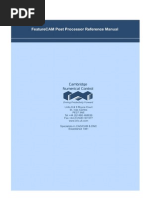 FeatureCAM Post Processor Reference Manual