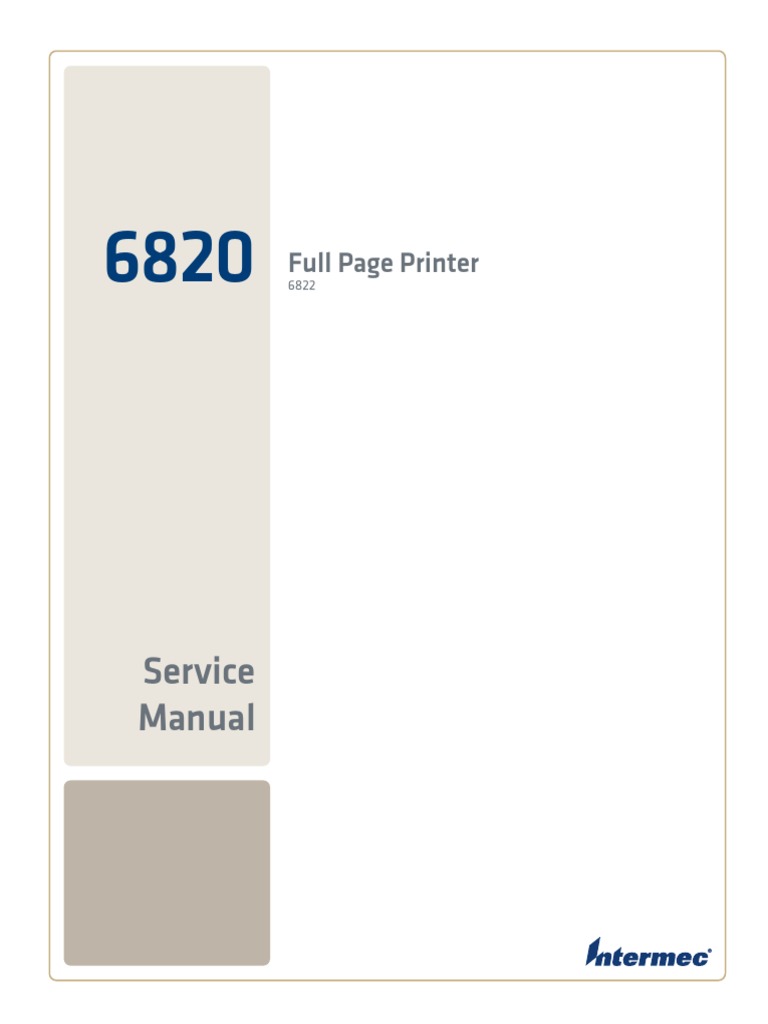 6822 Service Manual | PDF