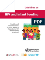 WHO Guidelines On HIV & Infant Feeding 2010