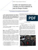 Sistema Preventivo de Somnolencia Basado en Procesamiento de Rasgos Faciales