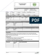 Section 1: Document Information: Functional Design Specification