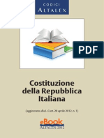 Costituzione Della Repubblica Italiana (2012)