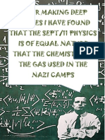 After Making Deep Studies I Have Found That The Sept/11 Physics Is of Equal Nature That The Chemistry of The Gas Used in The Nazi Camps