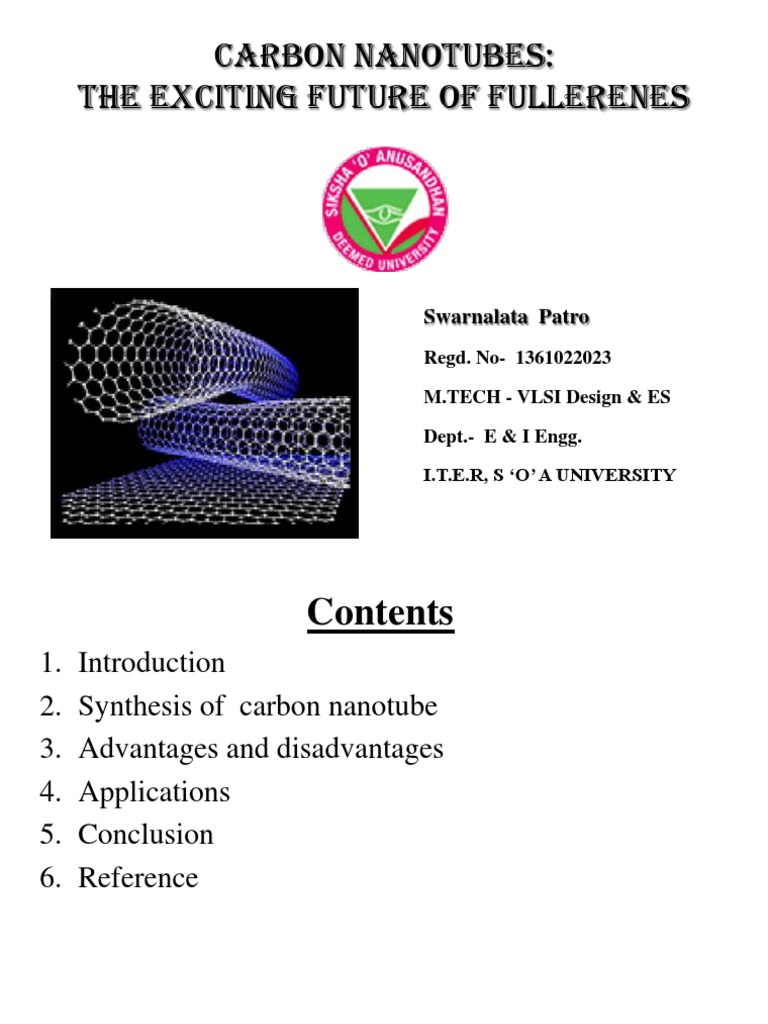 Carbon Nanotubes: Synthesis and Applications | PDF