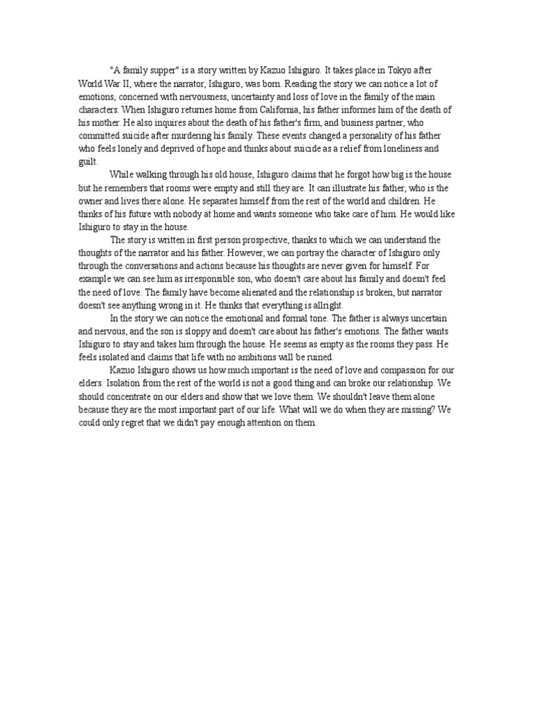 A Family Supper | PDF | Mystery, Thriller & Crime Fiction | General Fiction