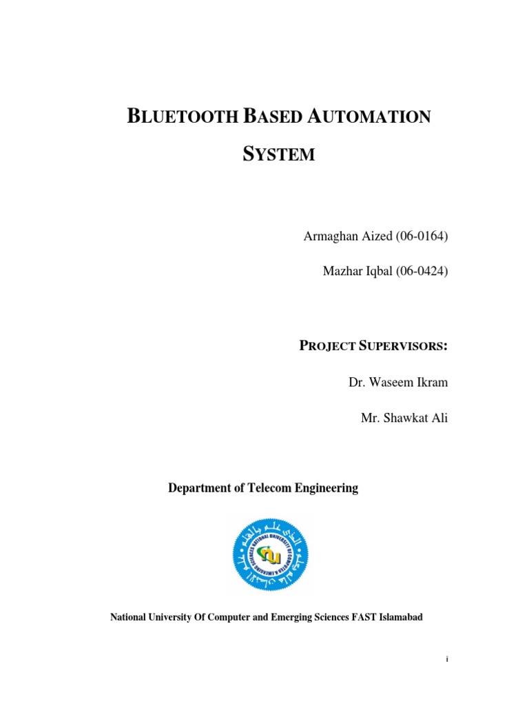 Bluetooth Universal Remote Automation System | PDF | Remote Control ...