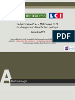 OpinionWay Le Barometre CLAI Metro LCI Du Changement Dans Laction Politique Sept2014 - Copie