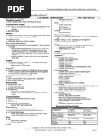 Satellite P205D Detailed Product Specification: Graphics