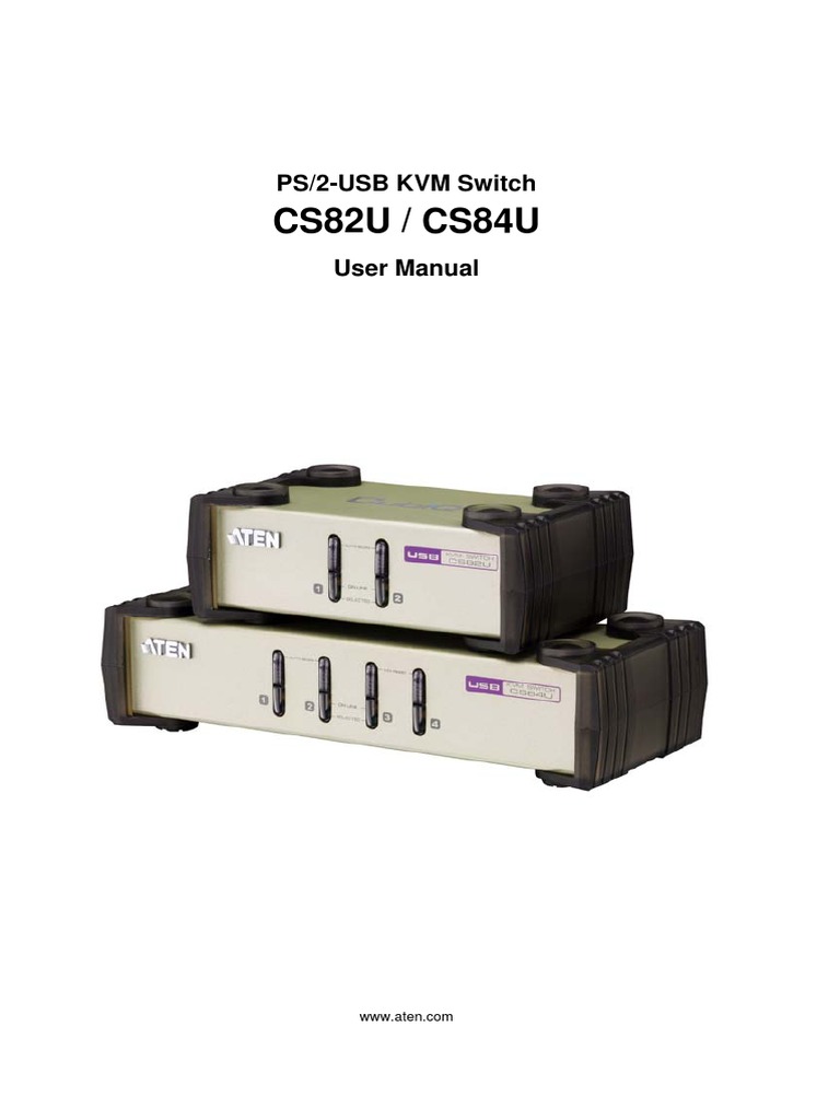 Manual Kvm Switch Cs82uCs84us 20120206 Computer Keyboard