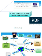 Planificación en El Sistema Educativo Bolivariano