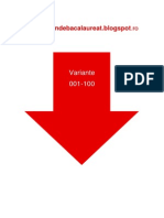 Geografie Eu Ro UE - Subiectul I Cu 100 Variante Din 2009