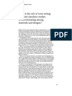 What Is The Role of Wear Testing and Joint Simulator Studies in Discriminating Among Materials and Designs?