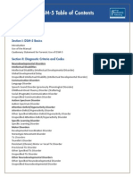 DSM-5 Table of Contents Guide to Neurodevelopmental, Psychiatric Disorders
