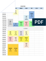 1st Semester Schedule....