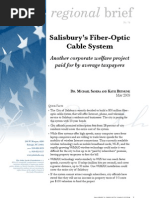 Download Salisburys Fiber-Optic Cable System Another corporate welfare project paid for by average taxpayersable by John Locke Foundation SN23880637 doc pdf