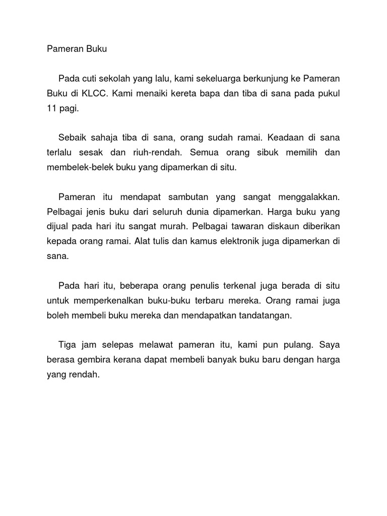Karangan Pameran Buku Pdf