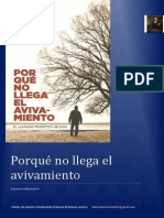 Porquc3a9 No Llega El Avivamiento Leonard Ravenhill Diarios de Avivamientos