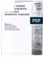 Métodos simples para la evaluación de recursos pesqueros tropicales