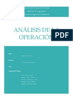 Análisis de La Operación