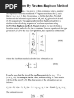 Load Flow by Newton Raphson Method