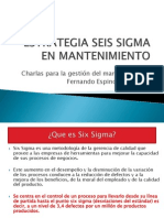 Estrategia Seis Sigma en Mantenimiento