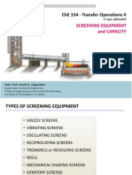 Che 154 Lecture 3b Screening Equipment