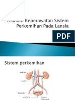 Asuhan Keperawatan Sistem Perkemihan Pada Lansia