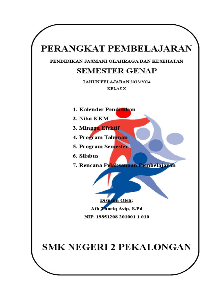 Desain Cover Perangkat Pembelajaran Doc Guru Paud