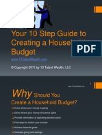 10 Step Guide To Creating A Household Budget PDF