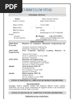 Resume of Abdul Qudoos Memon